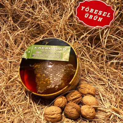 Karakovan Petek Süzme Karışık Bal 1 Kg Kutu